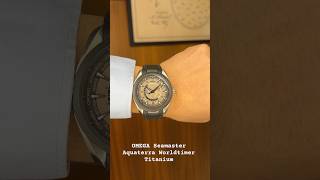 OMEGA Seamaster Aquaterra Worldtimer Titanium lugaro watch wristwatch omega luxury [upl. by Dagall]