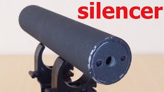 silencer for shooting with 22 caliber ammo  View parts  how it works [upl. by Ellenad]