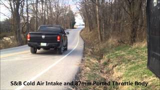 2013 RAM 1500 Straight Pipe Comparisons [upl. by Htiffirg]