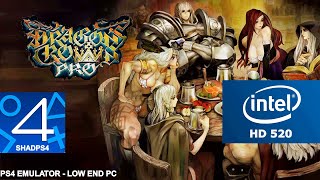 Shadps4 Intel HD 520 Low End PC  Dragons Crown Pro [upl. by Maxim]