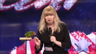 Americas Got Talent Vegas Birds  Talking Parrot HD [upl. by Airdnaxila580]