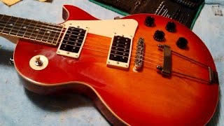 Do It Yourself  Installing A Trapeze Tailpiece On A Les Paul Style Guitar [upl. by Aynom]