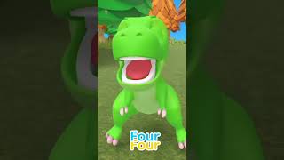 Cinque Piccoli Dinosauri Canzone shorts song nurseryrhyme funny 3d fivelittledinosaurs [upl. by Lienet]