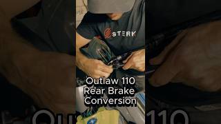 How we made our Polaris Outlaw 110’s brakes better 💥 outlaw110 atvoffroad atv polaris [upl. by Orling]