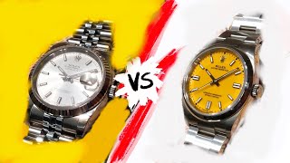 The Battle of Rolex Datejust VS Oyster Perpetual 36mm [upl. by Weinreb]