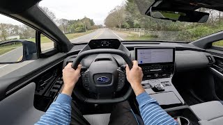 2024 Subaru Solterra Touring EV POV Drive Impressions and ASMR [upl. by Auoh]