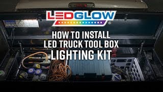 Installation  LEDGlow 2pc White Truck Tool Box Lights [upl. by Uht329]