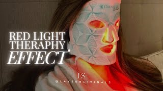 RED LIGHT THERAPY EFFECT  Manifest Flawless Youthful Skin ✦ antiaging clear perfect amp glowing [upl. by Watkin969]