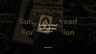 📌Powerful surahs for Protection 🤲 islamicreminders [upl. by Tacita]