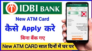 Idbi Bank ATM Card Apply Online  Idbi Bank Debit Card Apply Online  Idbi Atm Card apply [upl. by Jaymie]