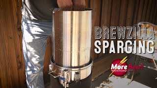 Sparging with the BrewZilla  BrewZilla Tips and Tricks  MoreBeer [upl. by Aicilif]