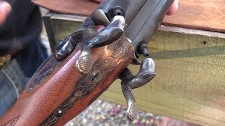 Pedersoli Classic SidebySide Black Powder Shotgun [upl. by Eelymmij]