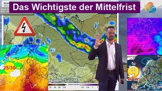 Das Wichtigste der Mittelfrist Gewitterfront am Ostermontag Unsicherheiten Trend für Anfang Mai [upl. by Zolnay]