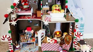 Transforming an Old LOL Doll House into a Gingerbread house for Disney Wishables [upl. by Adniles481]