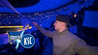 HERTHA und der KSC 🔵⚪️ GÄNSEHAUT  HERTHA BSC vs KARLSRUHER SC  Stadionvlog [upl. by Admama]