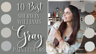 10 BEST Sherwin Williams Gray Paint Colors [upl. by Fawna512]