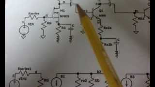 Finding the Gain of a multistage amplifier [upl. by Id]