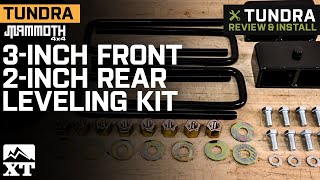 20072021 Tundra Mammoth 3Inch Front  2Inch Rear Leveling Kit Review amp Install [upl. by Stu]