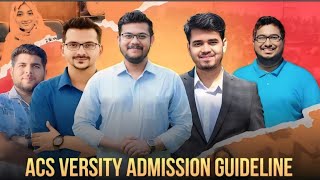 ACS Versity Admission Oriantion Class amp Admission GuideLine by Apar vai  HSC 2024 [upl. by Erodavlas774]