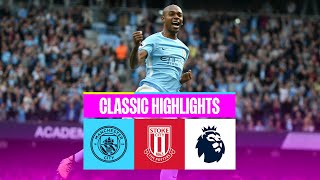 9 GOAL THRILLER  Man City 72 Stoke City  Classic Highlights [upl. by Weywadt]