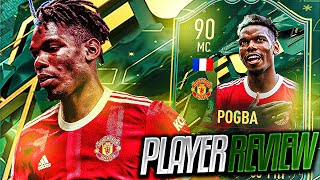 PAUL POGBA 90 WINTER WILDCARD PLAYER REVIEW❄️  FIFA 22 [upl. by Neda]