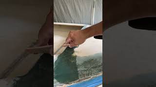 Applying Bondo glass fiberglass filler [upl. by Tena738]