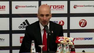 Pressekonferenz Brose Bamberg vs Roter Stern Belgrad 8662 [upl. by Mcgaw]