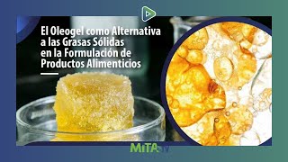 El Oleogel como alternativa a las grasas sólidas  Seminarios MITA 047 [upl. by Forland450]