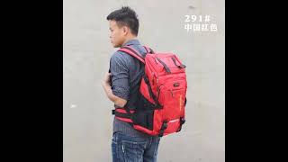 ￼Large Capacity Mountaineering Bag 50L Boarding Backpack Outdoor Travel Luggage [upl. by Aholah]