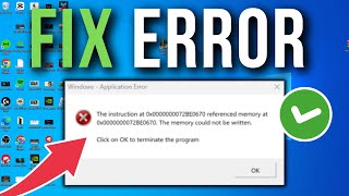 How To Fix The Instruction At 0x00000000 Error  Full Tutorial [upl. by Ordnas788]