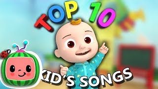 Top 10 Popular Kids Songs  More Nursery Rhymes amp Kids Songs  CoComelon [upl. by Franzoni]