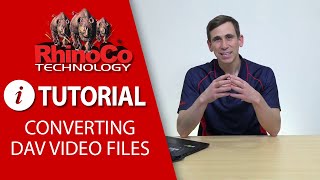 Converting DAV video files to standard file formats [upl. by Reyna458]