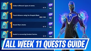 Fortnite Complete Week 11 Quests  How to EASILY Complete Week 11 Challenges in Chapter 5 Season 1 [upl. by Dunston]