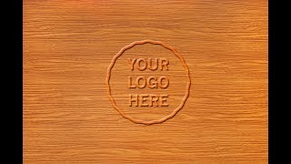 how to make logo mockup in photoshop  embossed wooden mockup  Photoshop tutorial [upl. by Zanahs]