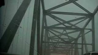 Chesapeake Bay Bridge Storm Sunday July 25th 2010 Microburst hit and no where to go [upl. by Ronnoc615]