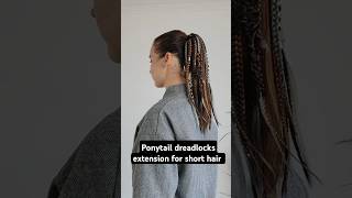 Short dreadlocks extension ponytail for viking hairstyle or festival dreadlockextensions dreads [upl. by Revlis]