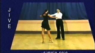 Jive dance steps 27 Simple spin [upl. by Magdaia]