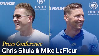 DC Chris Shula amp OC Mike LaFleur On Player Preparation At Training Camp Leading Up To 2024 Season [upl. by Koller]