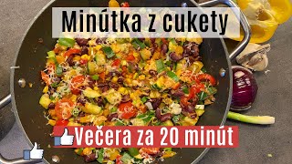 Rýchla a chutná cuketová panvica Minútka z cukety Cuketové špagety Večera za 20 minút [upl. by Jenda]