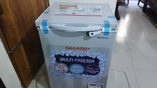 Sharp chest  deep freezer 110 Liters  Bangladesh [upl. by Burhans274]