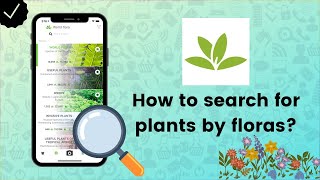 How to search for plants by floras on PlantNet  PlantNet Tips [upl. by Matejka]