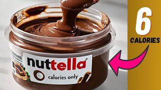 6 CALORIE NUTELLA RECIPE Low calorie nutella recipeLow calorie chocolate spread [upl. by Oberheim174]