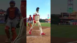 Bryce Harper Gets Hyped Up After Home Run ⚾️ mlb baseball phillies shorts [upl. by Christoforo]