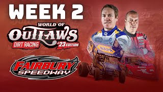 360 Sprint Cars at Fairbury Speedway  World of Outlaws Dirt Racing [upl. by Sigrid]