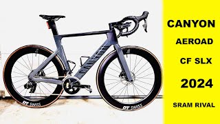 Canyon Aeroad 2024 CF SLX Sram Rival pomiar mocy DTSwiss rower szosa Aero [upl. by Locke603]