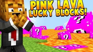 LAVA PINK LUCKY BLOCK MOD CHALLENGE STADIUM  Minecraft  Lucky Block Mod  JeromeASF [upl. by Monica80]