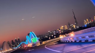 The Meydan Bridge in Dubai Brilliantly Illuminated Meydan VIP Bridge and Royal Bridge meydanbridge [upl. by Yevrah]