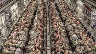 Paratroopers Static Line Jump From C17 [upl. by Intirb923]