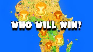 I Started A War Between Every African Country  Worldbox [upl. by Adikam]