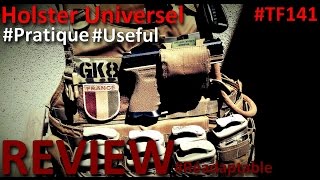 AIRSOFT TF141 REVIEW Universal Pistol Holster FR ENGLISH SUBS VidéoHD [upl. by Averat]